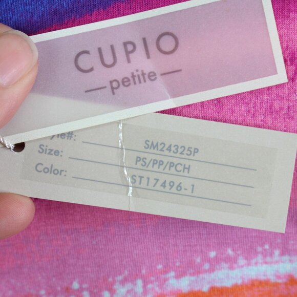 Cupio Petite Striped Sleeveless Dress Multicolor Size PS - Picture 5 of 6